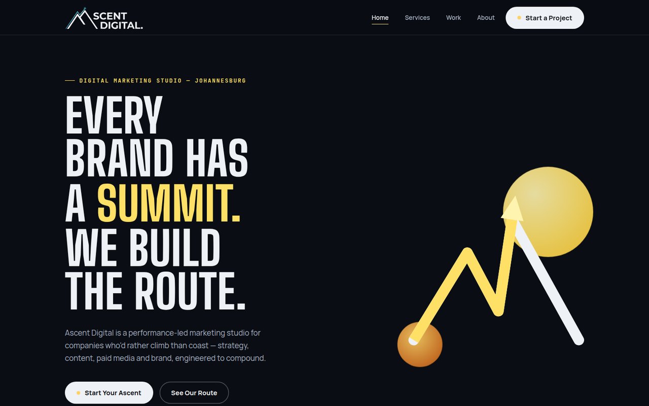 Ascent Digital website